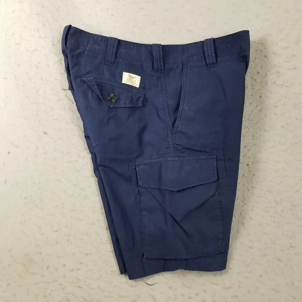 Polo Ralph Lauren Cargo Shorts Mens 31‎ Utility Canvas Pockets Rugged Outdoor
